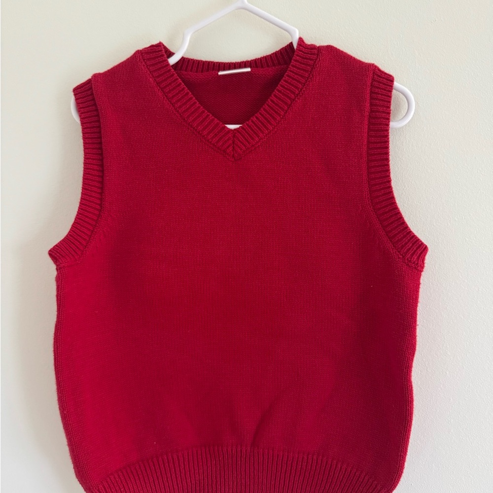 Gymboree Bright Red Knit Vest